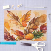 Ouderwetse Rustieke Waterverf Thanksgiving  Tissuepapier (Craft)