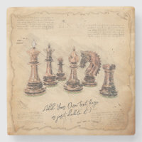 ouderwetse schaakstukken Art Player Gift