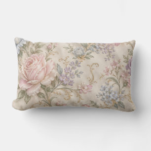 Ouderwetse Shabby Chic Roze Pioen Roos Bloemmotief Kussen