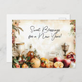 Ouderwetse Shana Tova U'Metuka! aanpasbaar Briefkaart (Voorkant / Achterkant)