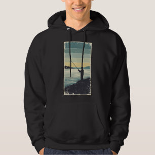 Ouderwetse Silhouet van Merenvisserij Hoodie