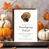 Ouderwetse Thanksgiving-potluck met kalkoen Kaart