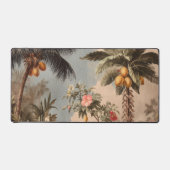 Ouderwetse Tropisch Paradijs met Palmbomen Bureaumat (Voorkant)