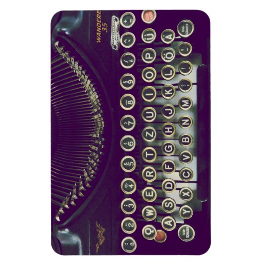 ouderwetse typemachine magneet (Verticaal)