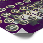 ouderwetse typemachine poster (Hoek)