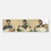 Ouderwetse Vaderdag, het zijn drieling! Bumpersticker (Voorkant)