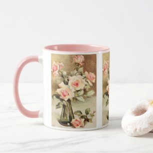 Ouderwetse Valentijnsdag Liefde Romantiek Roze Roz Mok