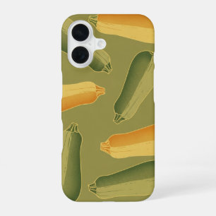 Ouderwetse Verlengde Courgettepatroon iPhone 16 Hoesje