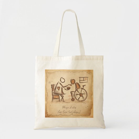 ouderwetse verzorger, verpleegassistent tote bag (Voorkant)