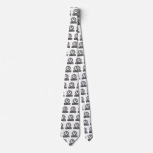 Ouderwetse Victoriaanse monogram letter A Stropdas