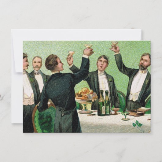Ouderwetse vrijgezellenfeest kaart (Voorkant)