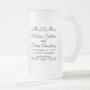  ouderwetse Westerne stijl bruiloft Matglas Bierpul