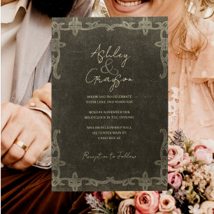 Ouderwetse Westerse Rustieke Bruiloft Save The Date