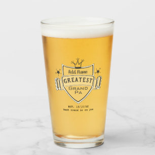 OUDESTE OPA - Persoonlijk GLAS BIERVEGLAS