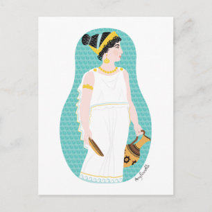 Oudgrieks Matryoshka-Briefkaart Briefkaart