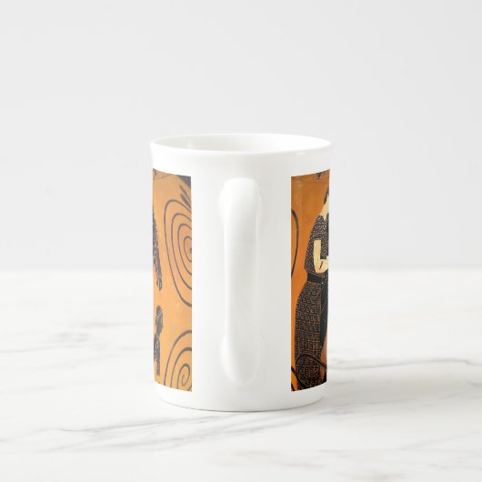 Oudgrieks Zwart-figuur Art Bone China Mok (Achterkant)