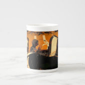 Oudgrieks Zwart-figuur Art Bone China Mok (Voorkant)