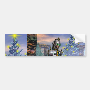 OUDJAARSAVOND VAN EEN CYBORG BUMPERSTICKER