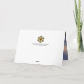 OUDJAARSAVOND VAN EEN CYBORG FEESTDAGEN KAART (Achterkant)