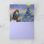 OUDJAARSAVOND VAN EEN CYBORG FEESTDAGEN KAART (Binnen)