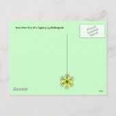 OUDJAARSAVOND VAN EEN CYBORG FEESTDAGENKAART (Achterkant)