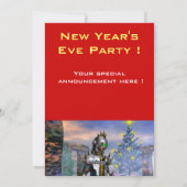 OUDJAARSAVOND VAN EEN CYBORG FEESTDAGENKAART (Achterkant)