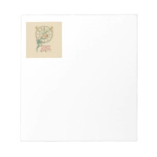 Oudjaarsbabys Vintage Klok Notitieblok