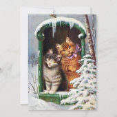 Oudjarige kerstfeestdag voegt sentiment toe notitiekaartje (Voorkant)