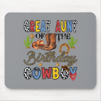 Oudoom van de Cowboy Western Verjaardag Muismat