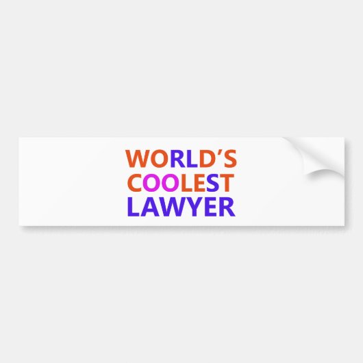 oudste advocaat bumpersticker (Voorkant)