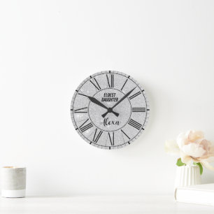 Oudste dochter Trendy leven van een dochter Grappi Ronde Klok