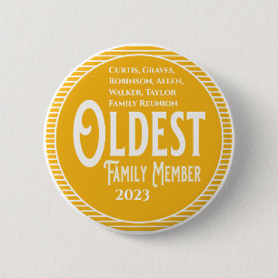 Oudste familielid Reunion Button