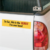 Oudste grappige Bumpersticker (Op Truck)