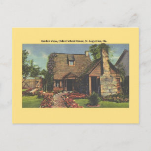 Oudste School House St. Augustinus Briefkaart