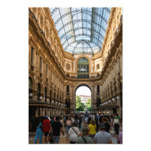 Oudste winkelcentrum ter wereld foto afdruk