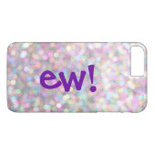 Ouf ! Sparkly Purple iPhone 7 Plus Coque (Dos (Horizontal))