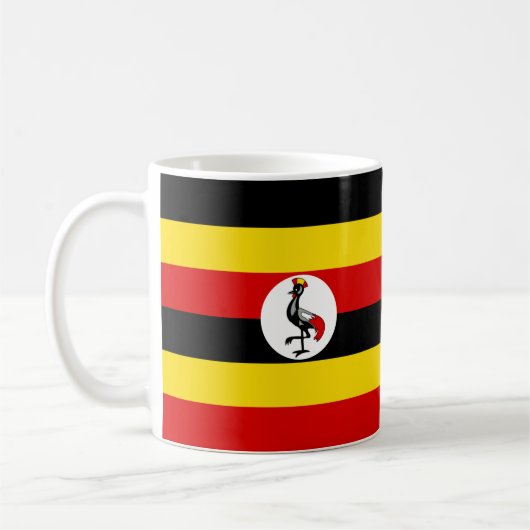 "Ouganda Flag Mug - Bold National Pride Cof (Gauche)