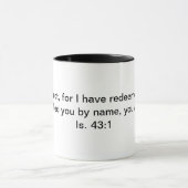 Oui. 43:1 Encouragement Mug (Centre)