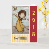 Oui ! ! ! ! - Carte de diplôme (Fleur jaune)