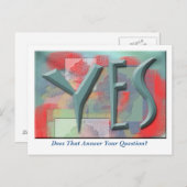 Oui Carte postale du détenu (Devant / Derrière)