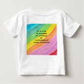 "Oui, ce sont des jumeaux" T-shirt Rainbow Baby (Dos)