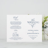 Oui, Cérémonie Mariage Programmes pliables (Debout devant)