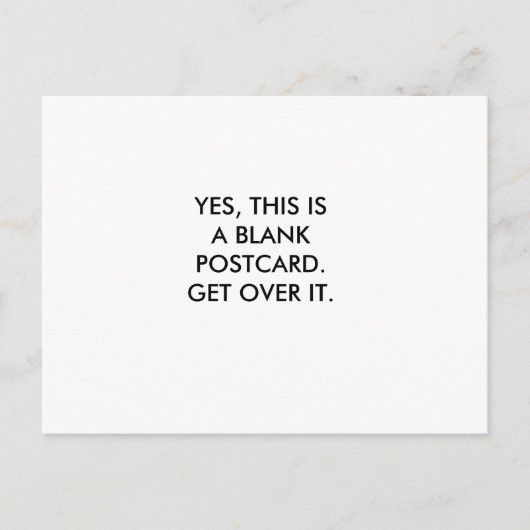 OUI, C'EST UNE CARTE POSTALE BLANC.PASSEZ-Y. (Devant)