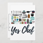 Oui Chef Carte de recette de Noël (Devant / Derrière)