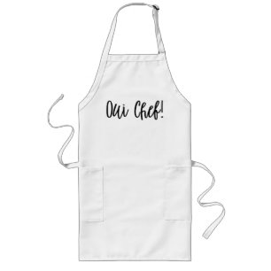 Oui Chef French Chef's Apron Lang Schort