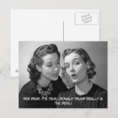 Oui Cher Donald Trump est le diable ! Carte postal (Devant / Derrière)