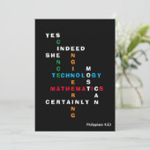 Oui Elle Peut VOIR La Carte D'Encouragement (Debout devant)