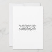 Oui Elle Peut VOIR La Carte D'Encouragement (Dos)