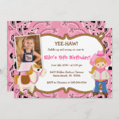 OUI-HAW ! Invitations à la fête d'anniversaire de  (Devant / Derrière)