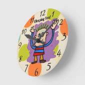 Oui ! Horloge murale (Angle)